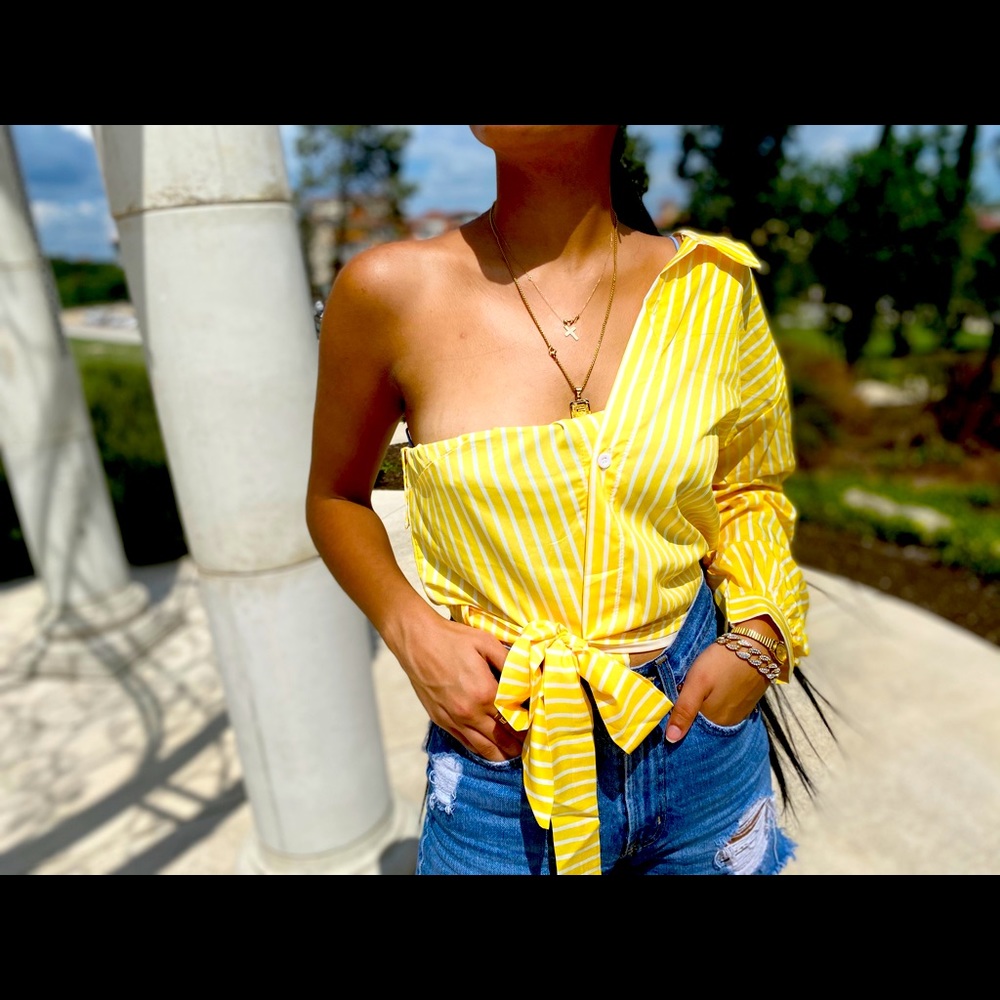 One sleeve blouse